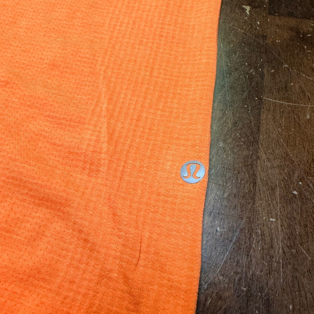 Lululemon Metal Vent Tech Shirt Mens XXL Orange Short Sleeve Athletic Tee‎ - Picture 3 of 8